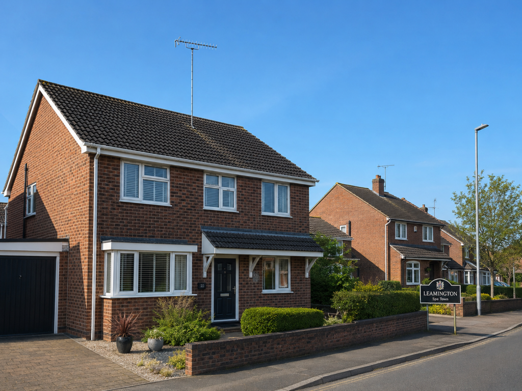 TV aerials across Leamington Spa rooftops
